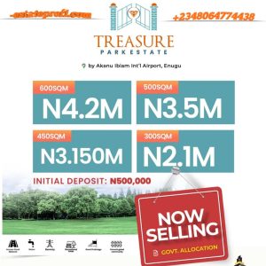 Land for Sale Treasure Park estate