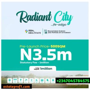 land for sale Radiant City