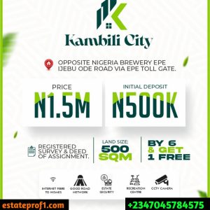 Land for Sale Kambili city