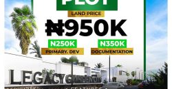 Land for Sale legacy Gardens City Phase 2