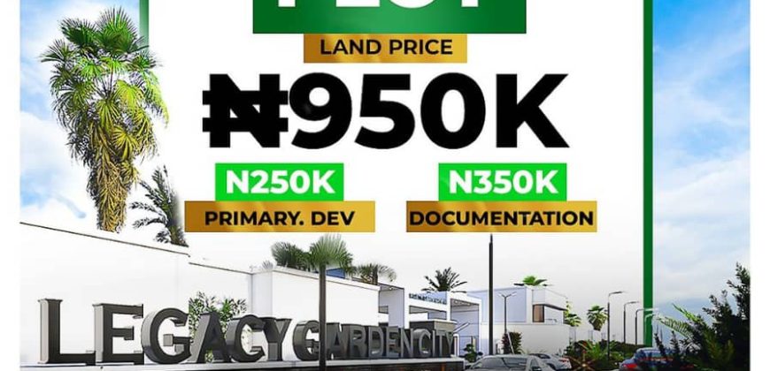 Land for Sale legacy Gardens City Phase 2